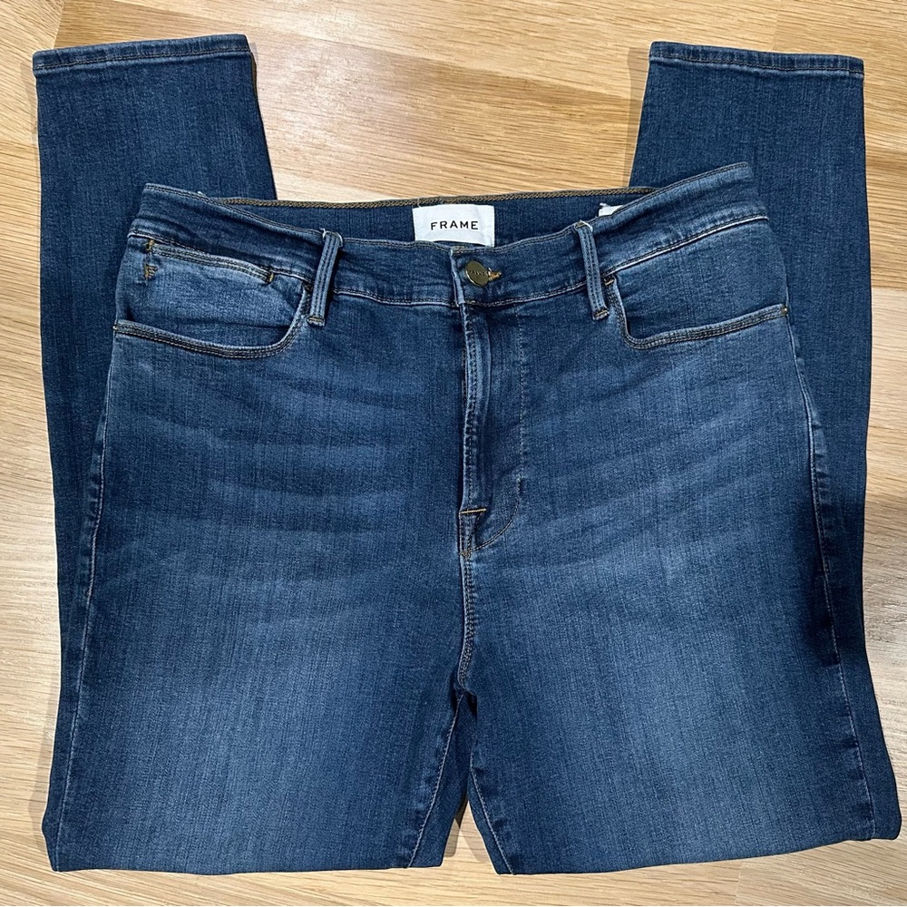 Frame Denim Le High Crop Skinny Blue Jeans Size 31